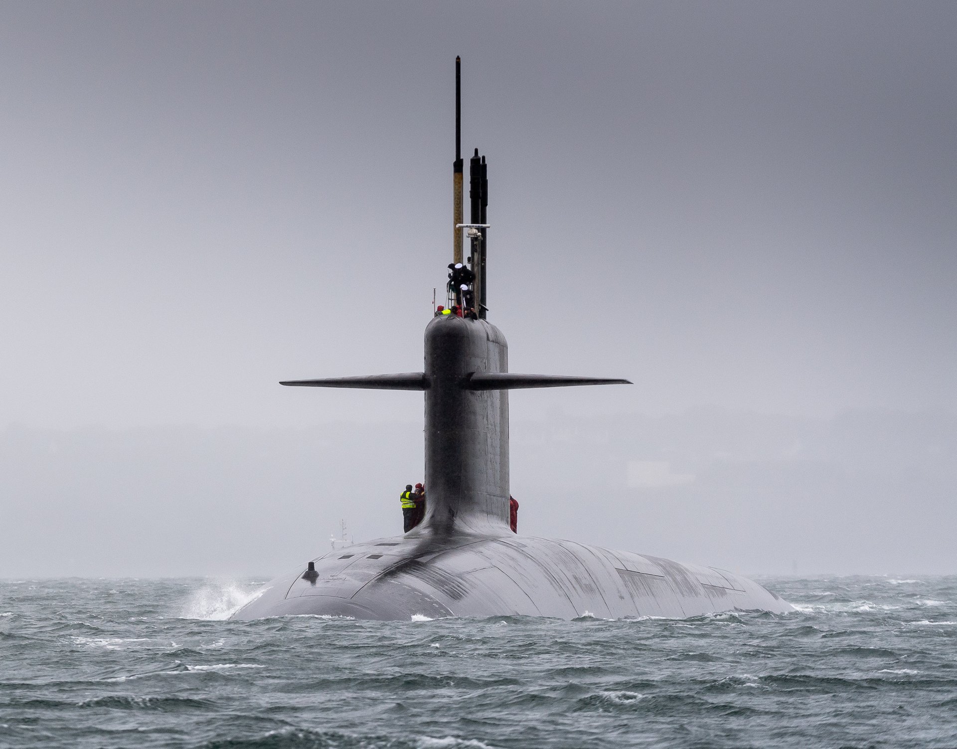 Le SNLE Le Triomphant, sous-marin nucléaire lanceur d'engins de la Marine nationale française, colonne vertébrale de la dissuasion française